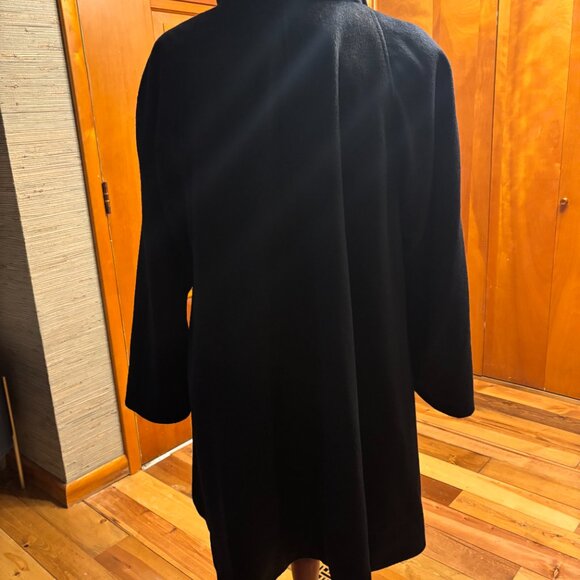 Vintage John Weitz Made in Poland 100% Wool Swing Coat - Picture 5 of 10